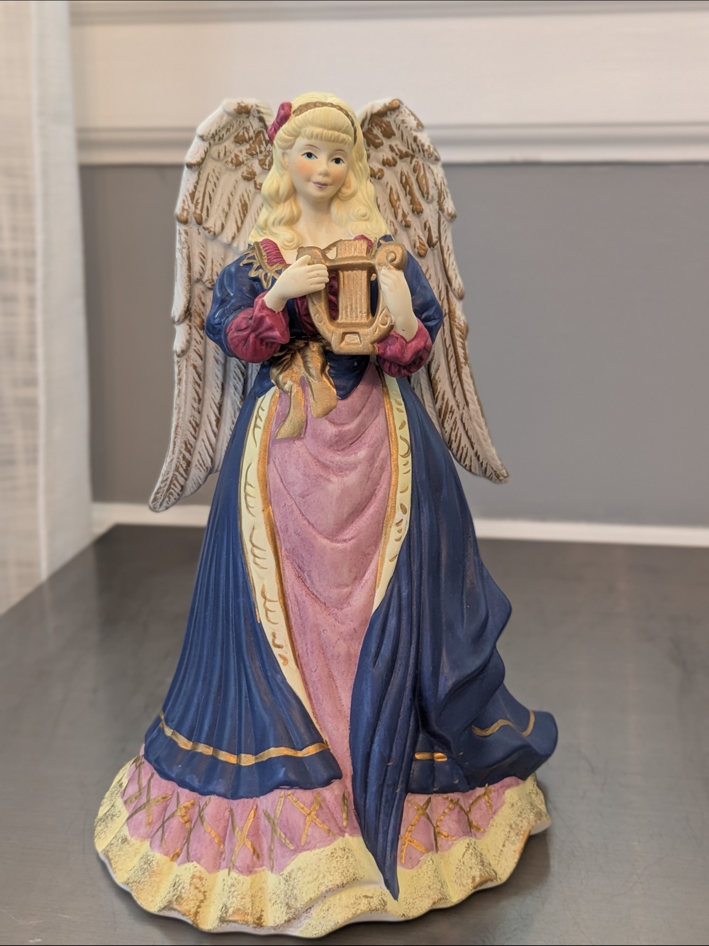 Musical Ceramic Angel Figurine